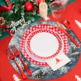 thumbnail image 6 of Horivan 1 Packs Christmas Diatomite Placemats Absorbent Heat Resistant Table Mats Holiday Dinner Party Decor Washable Rubber Place Setting, 6 of 6