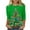 SDN3-Multicolor, variant on Meichang Merry Christmas Tops for Women Christmas Shirts 3/4 Sleeve T-Shirts Funny Christmas Tree Print Loose Fit Family Party Tunic Tops