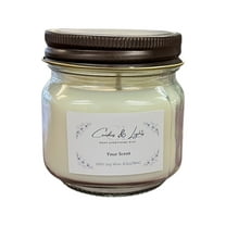 -6.5oz Vanilla Cinnamon Soy Candle- Soy Candle - Scented Soy Candle - Handmade & Hand Poured - Long Burning Candle- Highly Scented - Made In Michigan -6.5oz Vanilla Cinnamon Soy Candle