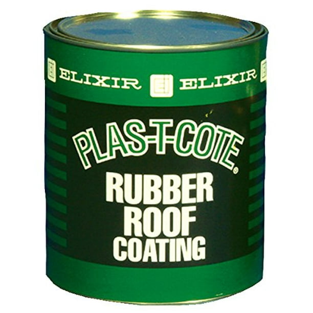 46032 White Rubber Roof Coat 1 Quart, tears RV use COATING seal RUBBER air quart PLASTCOTE