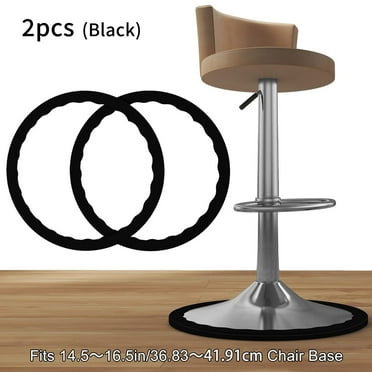SEVENXIN 2-Pack Bar Stool Floor Protectors, Protect Floor from Scratch and Stretchable, Black