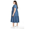 thumbnail image 2 of Vestido denim Roman Fashion Talla Extra Azul Oscuro 42, 2 of 7