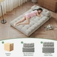 thumbnail image 6 of Huisuilinss Folding Sofa Bed,Convertible Sleeper Chair With Pillow,Portable Fold Out Chair Bed,Futon Sofa Bed,Folding Floor Couch,Foldable Mattress Back Support For Home Office Dorm Guest Use,Full, 6 of 7