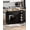 Kitchen Island-Black, variant on EVOKEDEN 55" Kitchen Island w/ Storage & Drawers, Side Tissue Holder and Hooks White