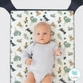 thumbnail image 7 of The Peanutshell Playard Mini Crib Sheets for Mini, Portable, Playard, and Pack n Play Cribs, Green Dino, 4-Pack, 7 of 7