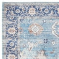 thumbnail image 4 of Safavieh  Handmade Saffron Nimet Modern Tribal Cotton Rug Aqua/Navy 3' x 5' 3' x 5' Indoor, 4 of 6