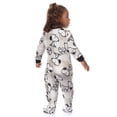 thumbnail image 3 of Peanuts Unisex Baby Matching Family Pajamas Snoopy Union Suit with Hat Set, 2 Piece, Sizes 9M-18M, 3 of 6
