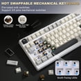 thumbnail image 3 of Teclado mecánico YUNZII YZ98 con junta 99 teclas BT5.0/2.4G/USB-C, 3 of 8