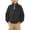 LL39-Black, variant on Girls Full Zip Muted Leopard Print Hooded Sweatshirt Jacket, Long Sleeve Outerwear with Front Pockets Oversized Fit for Leisure Strolls and Family Trips, Size 3-15 Years