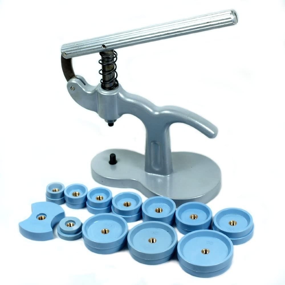 Watch Press Set Watch Back Case Closer Watch Repair Tool Kit with 12pcs