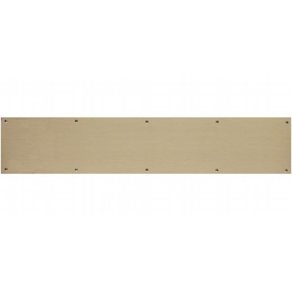 8 x 40 in. Screw Mount Antique Brass Kick Plate