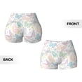 thumbnail image 5 of Fotbe Colorful Butterfly Seamless Shorts, Womens Workout Shorts High Waist Stretch Booty Short for Gym/Yoga/Running/Biking-Small, 5 of 9