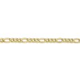 thumbnail image 2 of Auriga Fine Jewelry 10K Yellow Gold 3.5mm Semi-Solid Figaro Chain Necklace for Women 20", 2 of 6