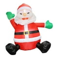 thumbnail image 4 of Luzkey Christmas Inflatable Santa 4ft Tall with LED Lights for Yard Vacation Garden, 4 of 8