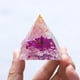 thumbnail image 5 of Pirámide Cristal Generador de Energía Árbol Piedra Curación Espiritual Rosa, 5 of 7
