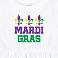 thumbnail image 4 of Inktastic Mardi Gras Fleur De Lis Trio Girls Baby Dress, 4 of 5