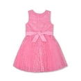 thumbnail image 2 of Wonder Nation Girls Sleeveless Pleated Lace Dress, Sizes 4-18 & Plus, 2 of 2