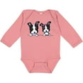 thumbnail image 3 of Inktastic Boston Terriers (dark Apparel) Boys or Girls Long Sleeve Baby Bodysuit, 3 of 5