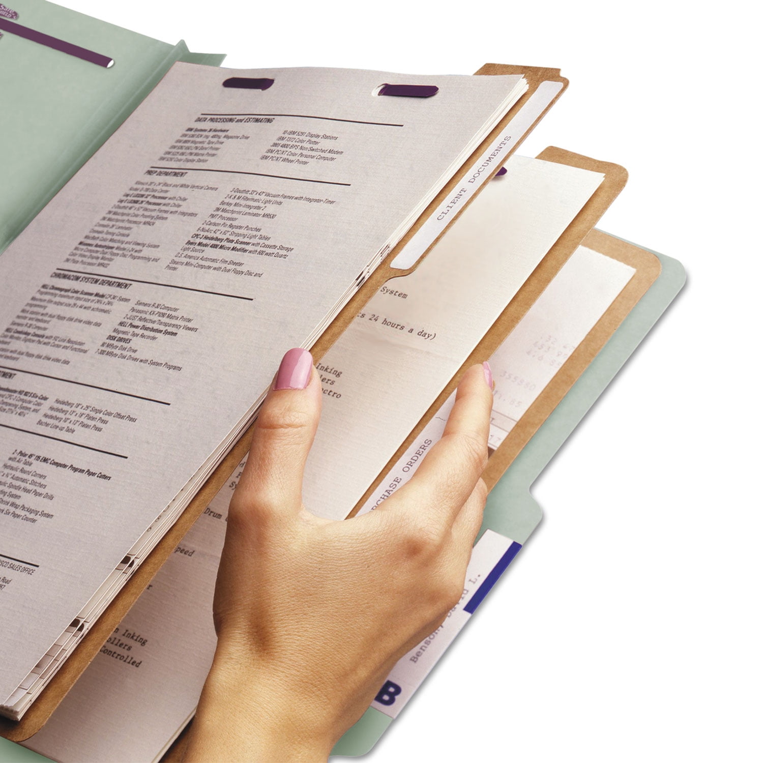 Smead Pressboard Classification File Folder with S