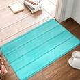 thumbnail image 4 of Gaeub Turquoise Wooden Print Door Mat with Heavy Duty Backing,Welcome Mats for Entryway, Flannel Anti-Slip Doormat, Garge Porch Entryway Mat,16x24in Outdoor Indoor Welcome Mat, 4 of 7