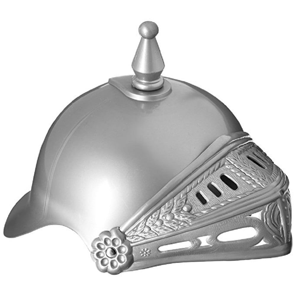 Medieval Crusader Knight Helmet Plastic Chainmail Costume Accessory Hat ...