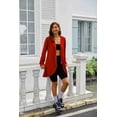 thumbnail image 5 of Zeagoo Women's Casual Light Oversized Zip Hoodie Sweatshirt Jacket Fall Coats Trendy Winter Hoodie, 5 of 6