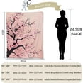 thumbnail image 2 of Beautiful Cherry Blossom Blanket - Soft, Cozy, and Lightweight Flannel Throw, Ideal for Couch, Bed, and Travel - Fluffy, Fuzzy Home Decor for Outdoor and Indoor Use 80"x60", 2 of 4