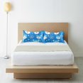 thumbnail image 6 of Yayeee Pillowcase Standard Size Set of 2 Satin Wrinkle Resistant Pillow Case, Blue Bears, 6 of 8