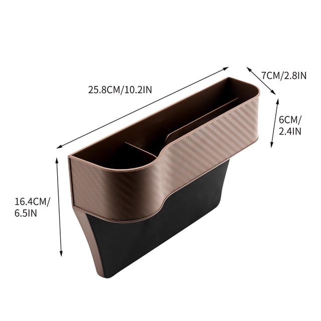 Car Storage Organizer Front Seat Car Seat Filler, Multifunctional Seat Storage Box with Cup Holder, and Hole Position with Usb Car Charger(Left Side�?Car Seat Organizer Front Seat