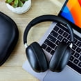 thumbnail image 6 of onn Wireless Over-Ear Bluetooth Headphones with Active Noise Cancelling, Black, 6 of 10