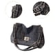 thumbnail image 5 of Bolso de hombro de mezclilla para mujer, diseño vintage de moda, bolso bandolera, bolso de mano. Negro, 5 of 8
