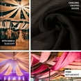 thumbnail image 4 of Efavormart 30FT Fire Retardant Black Sheer Voil Curtain Panel Backdrop Ceiling Drapery Organza For Event, 4 of 11