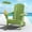 Apple, variant on SERWALL Folding Adirondack Chair Set with Dual Cup Holders & Phone Holder, All-Weather HDPE Fire Pit Chairs for Outdoor, Patio, Poolside, Garden - Black