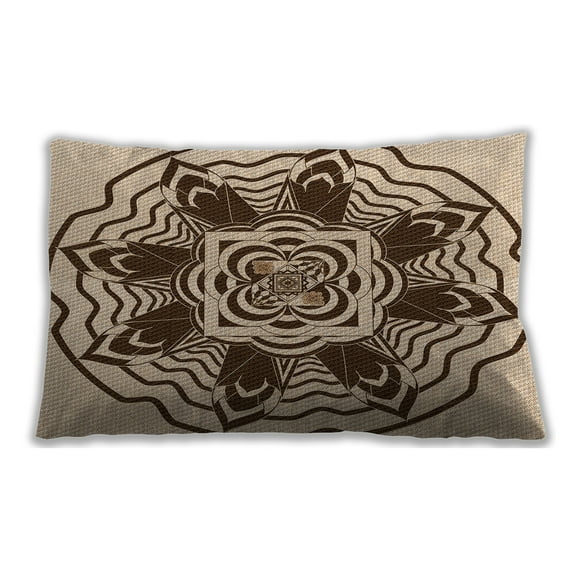 Ahgly Company Indoor Rectangular Contemporary Lumbar Throw Pillow, 13 inch by 19 inch