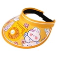 thumbnail image 2 of Sombrero de verano Jinwen para Niños Sombrero de Sol Recargable Ajustable Amarillo, 2 of 8