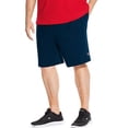 thumbnail image 2 of Champion Men's Big and Tall Jerse Shorts, Navy, Size 4X, 2 of 2