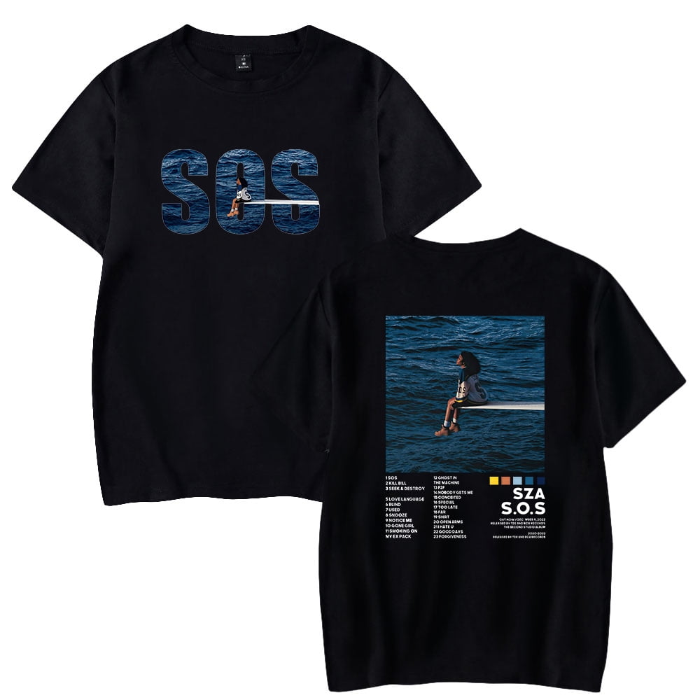 Unisex SZA Merch SOS Album T-shirt - Short Sleeve Crewneck