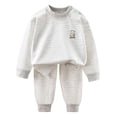 thumbnail image 3 of Baby Boys Girls' 2 Piece Made With Cotton Sleepwear Fall Clothes Tracksuit Sweatsuits Set Back-To-School Outfit Set 80, 3 of 7