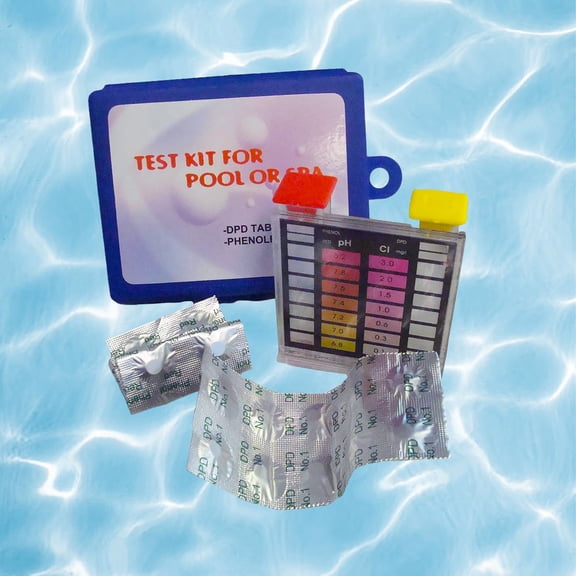 Pool Central 2-Way Swimming Pool Test Tablet Kit with Case