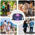 thumbnail image 7 of FORMRS Mini Crossbody Bag for Women Adjustable Shoulder Rope Travel Casual Phone Purse, Pink Neon Road, 7 of 7