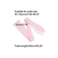 thumbnail image 4 of INSPIRE CHIC Womens Plus Size Obi Belts, Bowknot Self-Tie Wrap Around Wide Sash Waistband Belt for Dresses Pink 37.40-40.16", 4 of 6