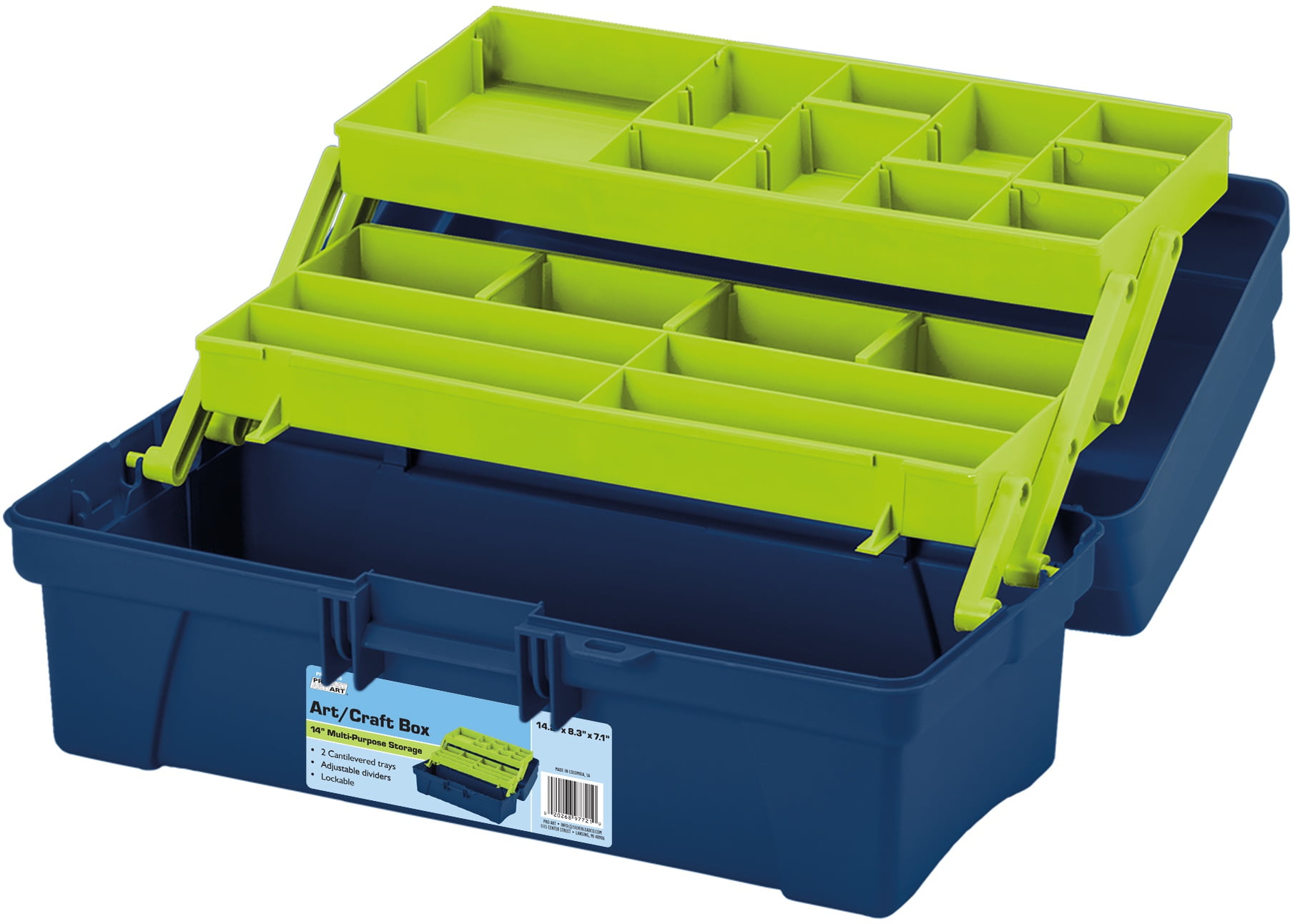 Pro Art Storage Box WInner Tray Blue & Yellow