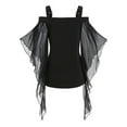 thumbnail image 4 of LilyLLL Womens Gothic Steampunk Flared Sleeve Fancy Tops Halloween Dressing Blouse Shirt, 4 of 4