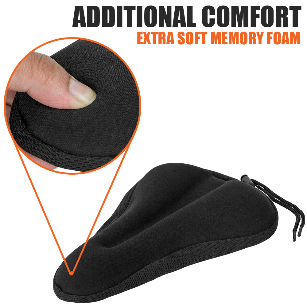 daway comfortable exercise bike seat cover c6 large wide foam