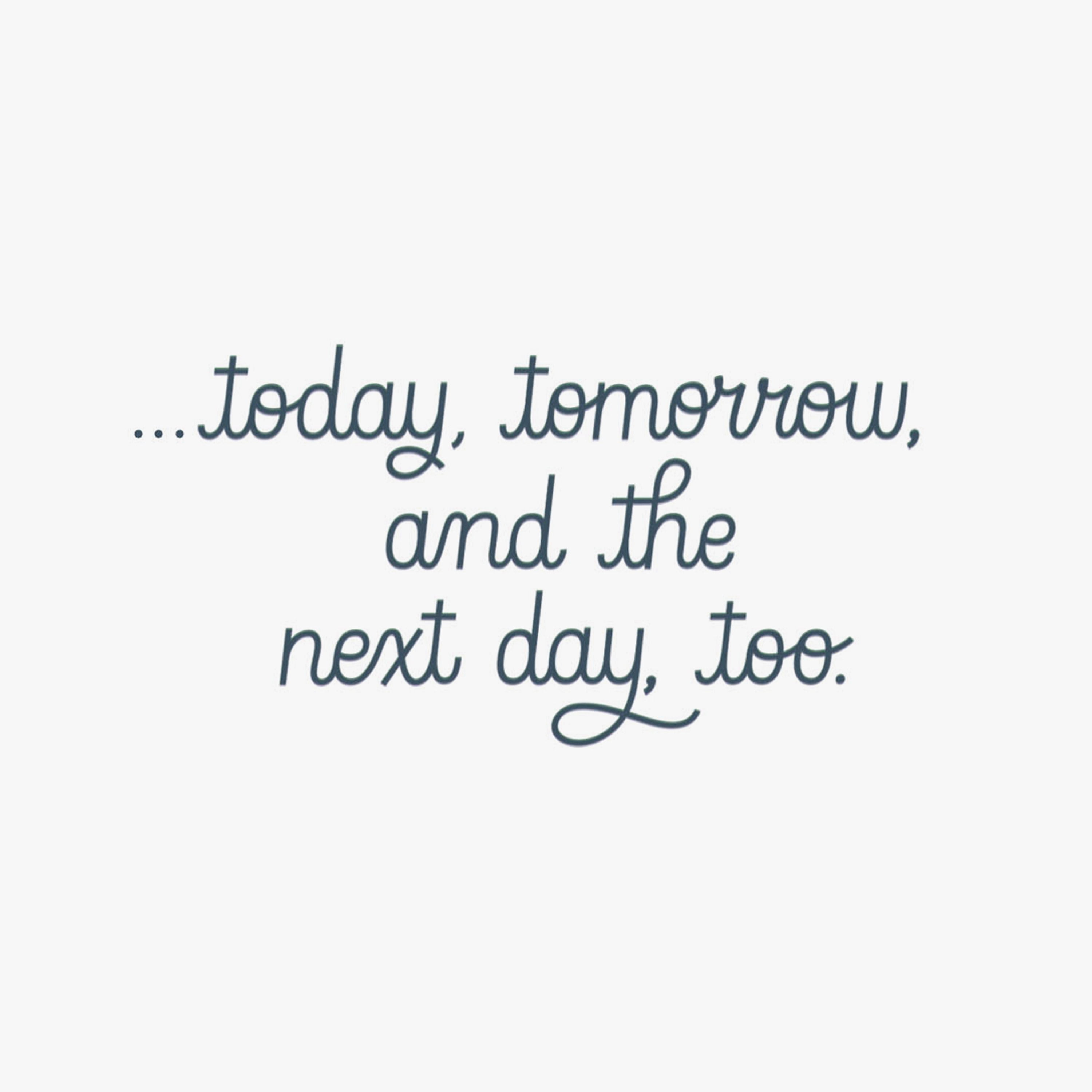 Hallmark Just Because Thinking of You Card (Today and Tomorrow)