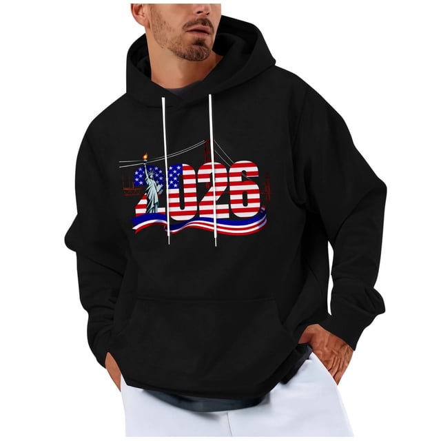 RXMEKW Sweat à Capuche Homme, Sweat à Capuche Imprimé Décontracté à Manches Longues
