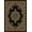 Black and Gray, variant on Radici Usa Castello Area Rug 1191 Black Medallion Floral 7' 9" x 11' Rectangle