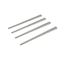 Mainstays Stainless Steel Chopsticks 4 Pairs, Silver