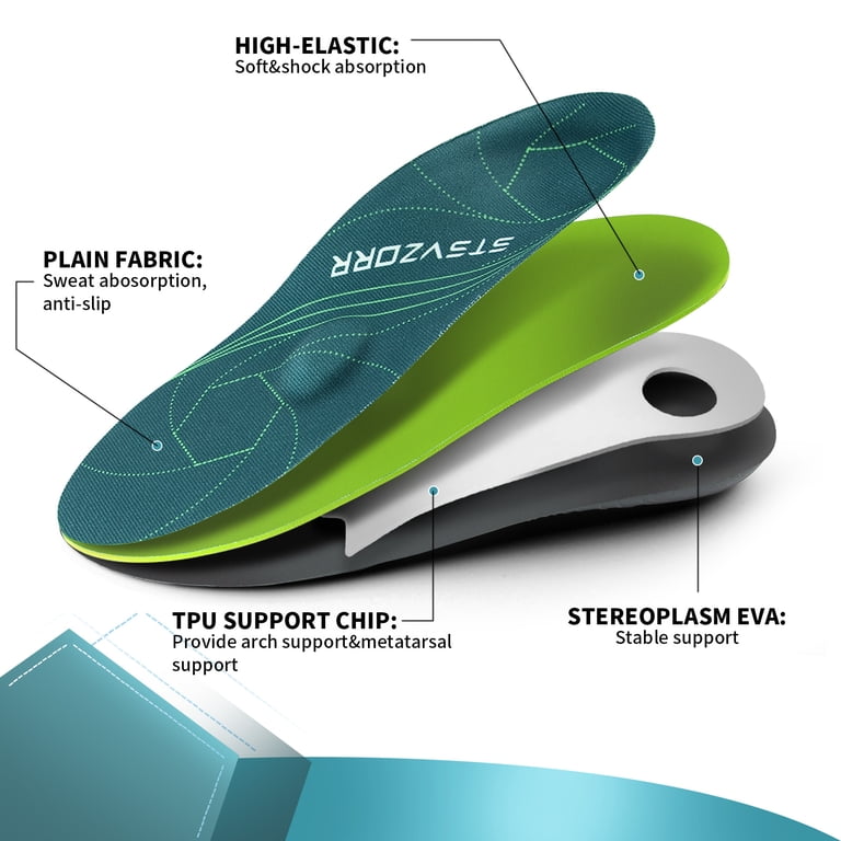STSVZORR Full-Length Orthopedic Insole for Plantar Fasciitis Arch