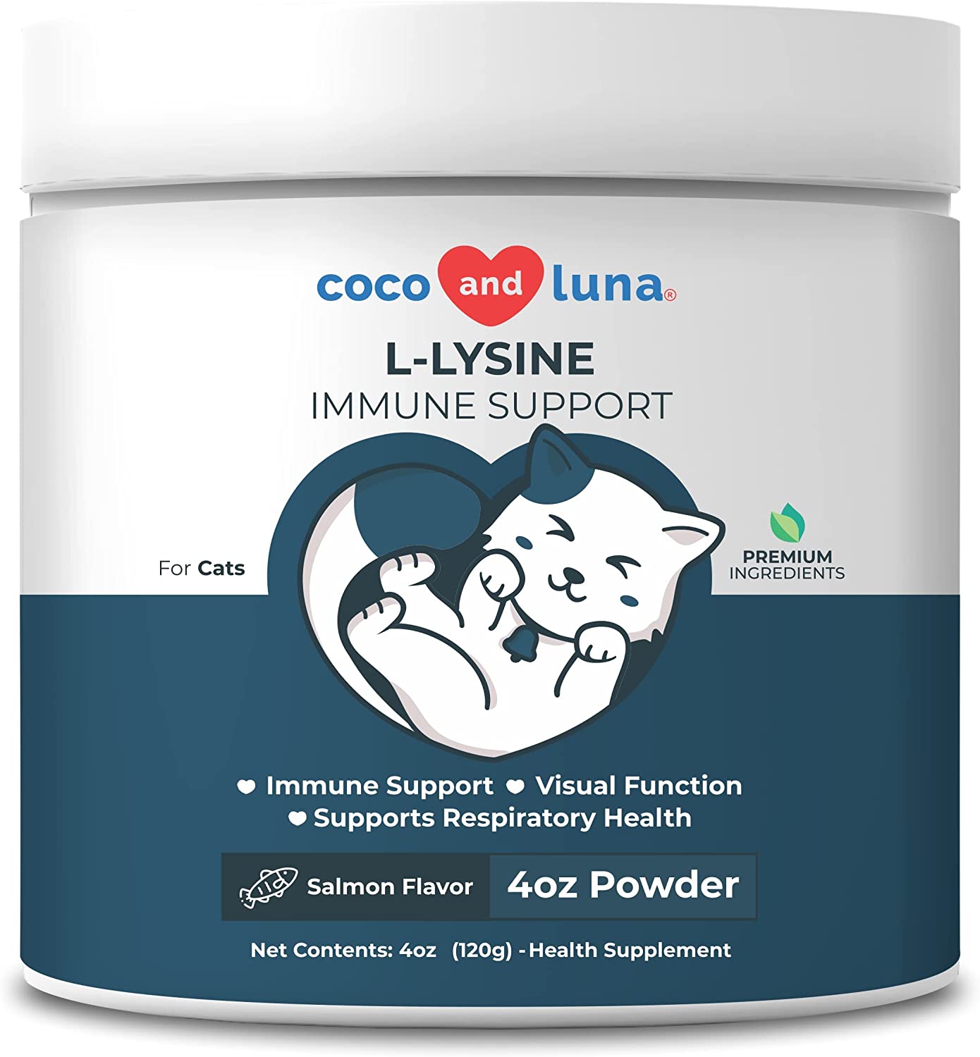 LLysine Supplement for Cats 4oz/120g Cat Supplement for Sneezing and